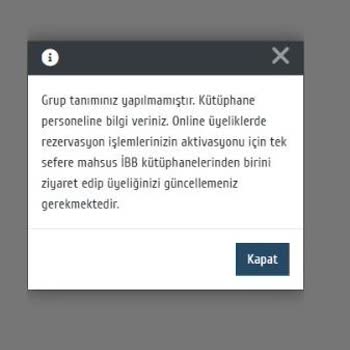 İBB Kütüphanelerine Rezervasyon Yapamıyorum