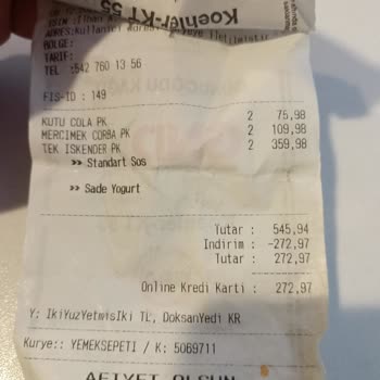 Baydöner Soğuk Ve Eksik İskender Hayal Kırıklığı