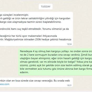 Temfitness İade Etmek İstediğinizde Ürün Ortadan Kaybolabilir