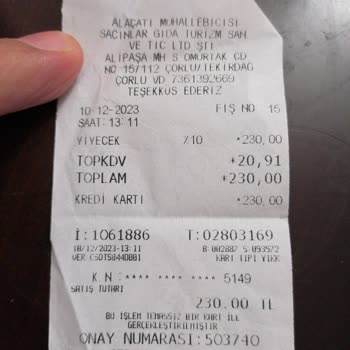 Çorlu Alaçatı Muhallebicisi Ekşi Keşkül