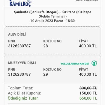 Kamil Koç'un Yolcuları Açıklamasız İki Saat Bekletmesi