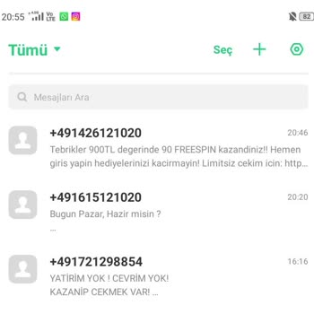 Vodafone Yabancı Numaralardan Mesajları Engelleme