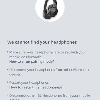 JBL TUNE720BT Kulaklığımı Kendi Uygulaması Görmüyor!
