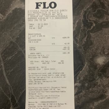 Çalışanların Eğitimsizliği FLO Mağazası Paraf Parayı Çekmeyi Öğren