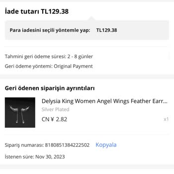 Aliexpress İade Talebi Oluşturmak