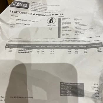 Watsons Online Alışveriş Hasarlı Ürün