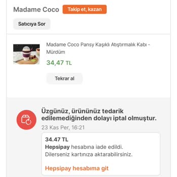 Madame Coco 1 Aydır Kargomu Yollamıyor