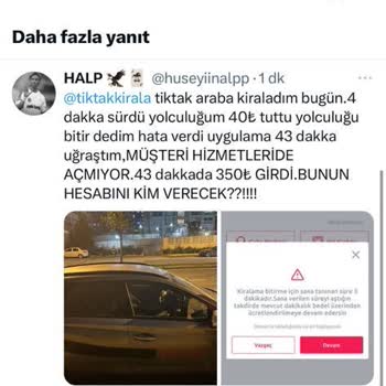 TikTak Kirala Kiralık Araç Uygulamasında Hüsran!
