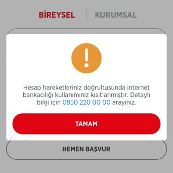 Ziraat Bankası Ziraat Hesap Kısıtlaması