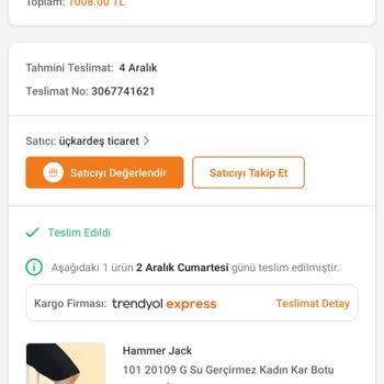 Hammer Jack Su Geçiren Kışlık Bot Hayal Kırıklığı