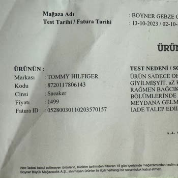 Boyner Ve Tommy Hilfiger Müşteri Mağduriyeti