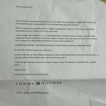 Boyner Ve Tommy Hilfiger Müşteri Mağduriyeti