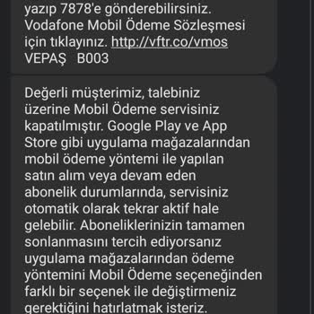 Vodafone Fatura Tutarının Fazla Olması