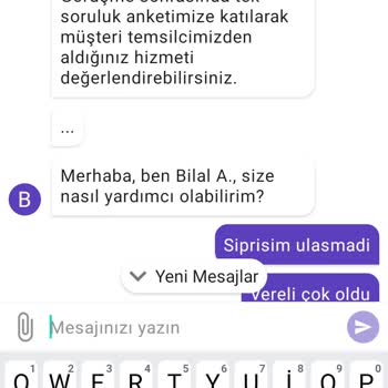 Getir Eksik Teslimat Yapılması