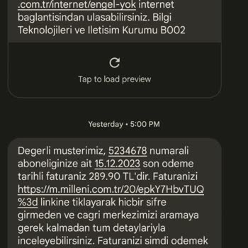 Millenicom Faturama Bir Yılım Dolmadan Gelen % 123 Zam
