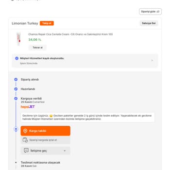 Limonian Hepsiburada Kargom Bana Ulaşmıyor