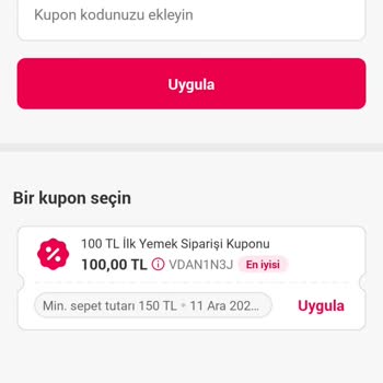 Yemeksepeti Müşteri Mağduriyeti Ve Kupon Kullanamama