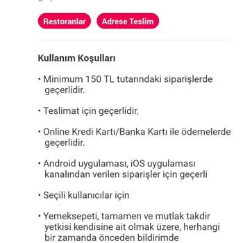 Yemeksepeti Müşteri Mağduriyeti Ve Kupon Kullanamama