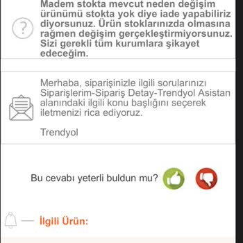 Trendyol TCL TV Ayıplı Ürün Değişimi Yapmıyor