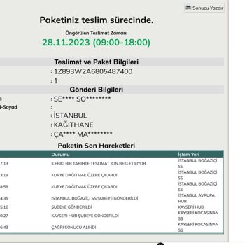 UPS Türkiye Kargom Teslim Edilmiyor