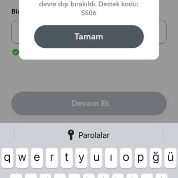 Snapchat Şüpheli İşlem Nedeniyle Erişimimin Devre Dışı Bırakılması