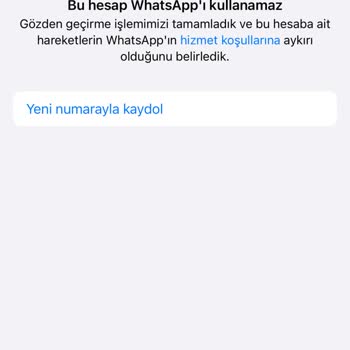 WhatsApp Kural İhlalinden Kapandı