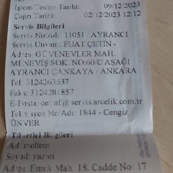 Arçelik Mutfak Robotu Arıza Şikayeti