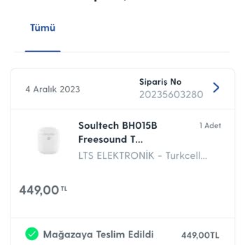 Turkcell Pasaj Üzerinden Alınmış Bozuk Ürünün Geri Alınmaması