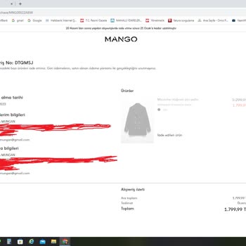 Mango Fiyat Farkıyla İade Sorunu!