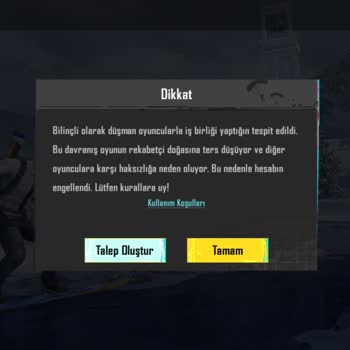 PUBG (Pubgmobile.com) Hesabımın Engellenmesi Ve Engelin Kaldırılması