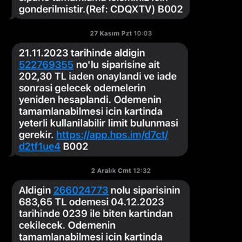 Aylardır Hepsiburada'dan Gelen ve Çözülemeyen İstenmeyen SMS Sorunu