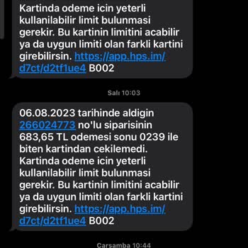 Aylardır Hepsiburada'dan Gelen ve Çözülemeyen İstenmeyen SMS Sorunu