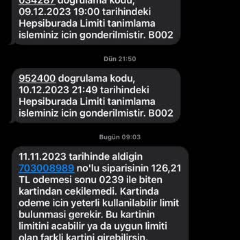 Aylardır Hepsiburada'dan Gelen ve Çözülemeyen İstenmeyen SMS Sorunu