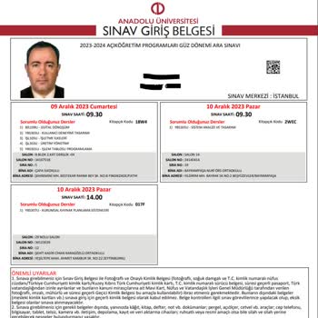 AÖF Sınav Yeri Zulmü