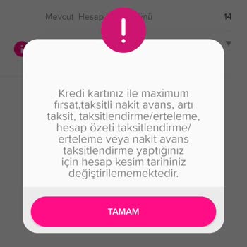 İş Bankası Hesap Kesim Tarihi Değişimi