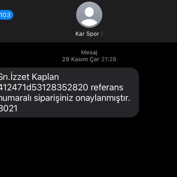 Karspor İnternet Sitesi Ürünüm Gelmedi