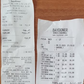 Baydöner Kıl Çıkan Çorbası