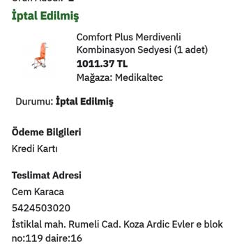 Epttavm Sipariş Edilen Urunu Göndermeme