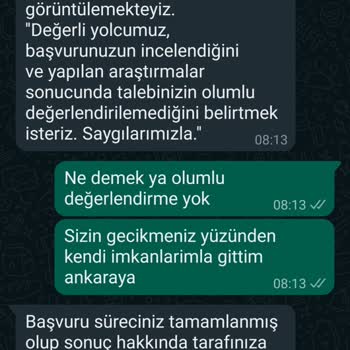 Kamil Koç Ücret İadesi Yapmadı.