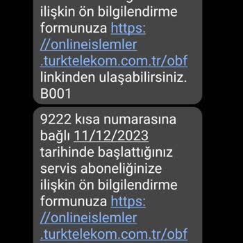 Türk Telekom Zorla Dayatılan 9222 Aboneliği