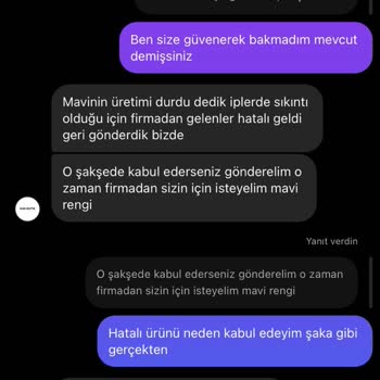 H&R Butik Olmayan Ürünleri Sitelerinde Satıp Ücret İadesi Yapmıyorlar