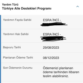 E-Devlet (Turkiye.gov.tr) Sosyal Yardım Parası Yatmadı
