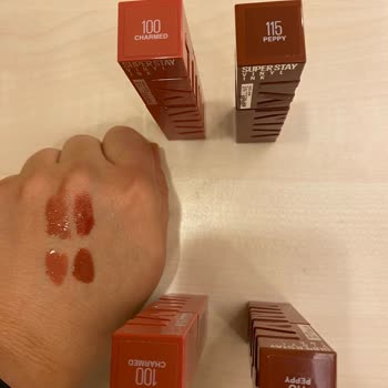 Maybelline Ruj Da Aynı Numara Farklı Tonlar