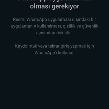 WhatsApp Numara Doğrulanmadı!