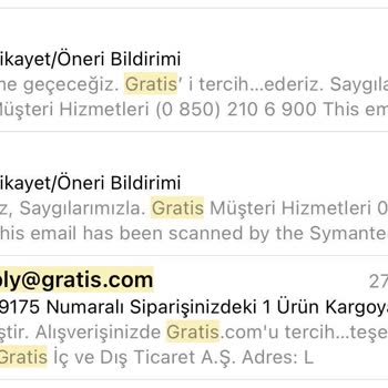 Gratis'in Kargo Göndermemesi!