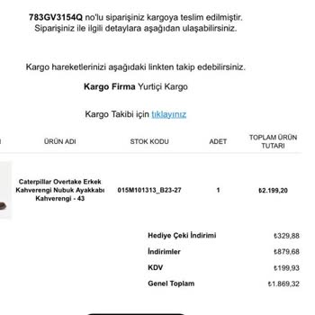 Yeşil Kundura İade Yapamama Sorunu