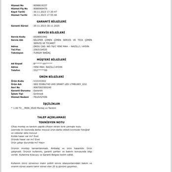 SEG Kırık Gelen TV