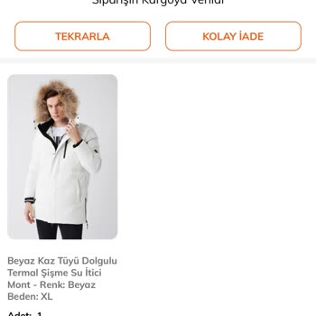Avva Giyim 13 Gün Sonra Ürünü Teslim Aldım Erkek Mont Yerine Bayan Ceket Çıktı
