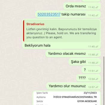 Stradivarius Canlı Destek İle
