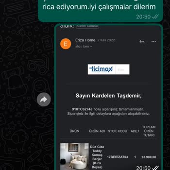 Eriza Home Ürününün Arkasında Durmuyor